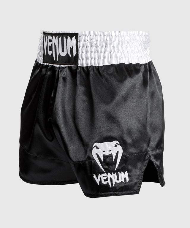 Venum Muay Thai Shorts Classic 2.0 - Schwarz/Weiss