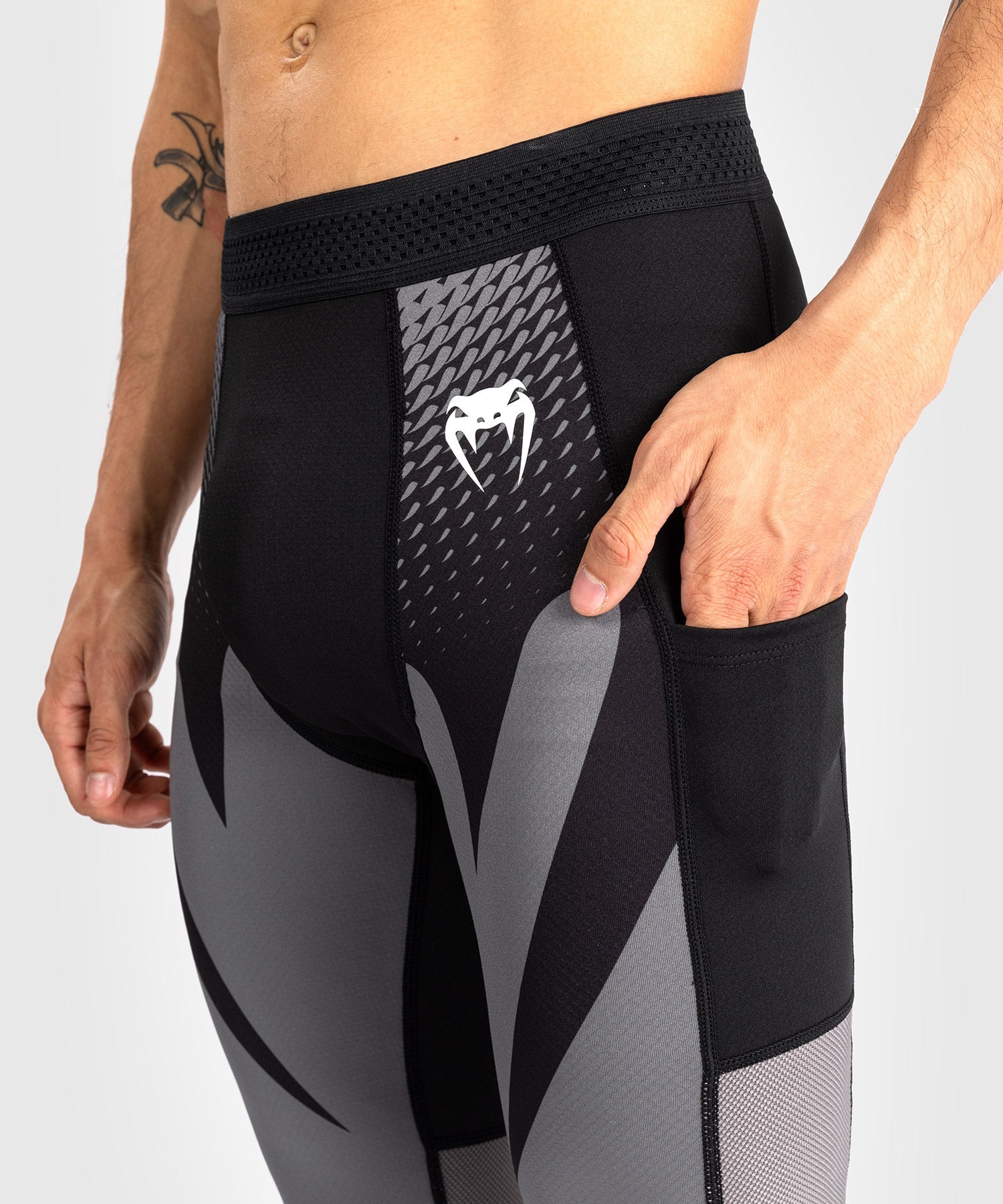 Venum Compression Pants Attack - Schwarz/Grau