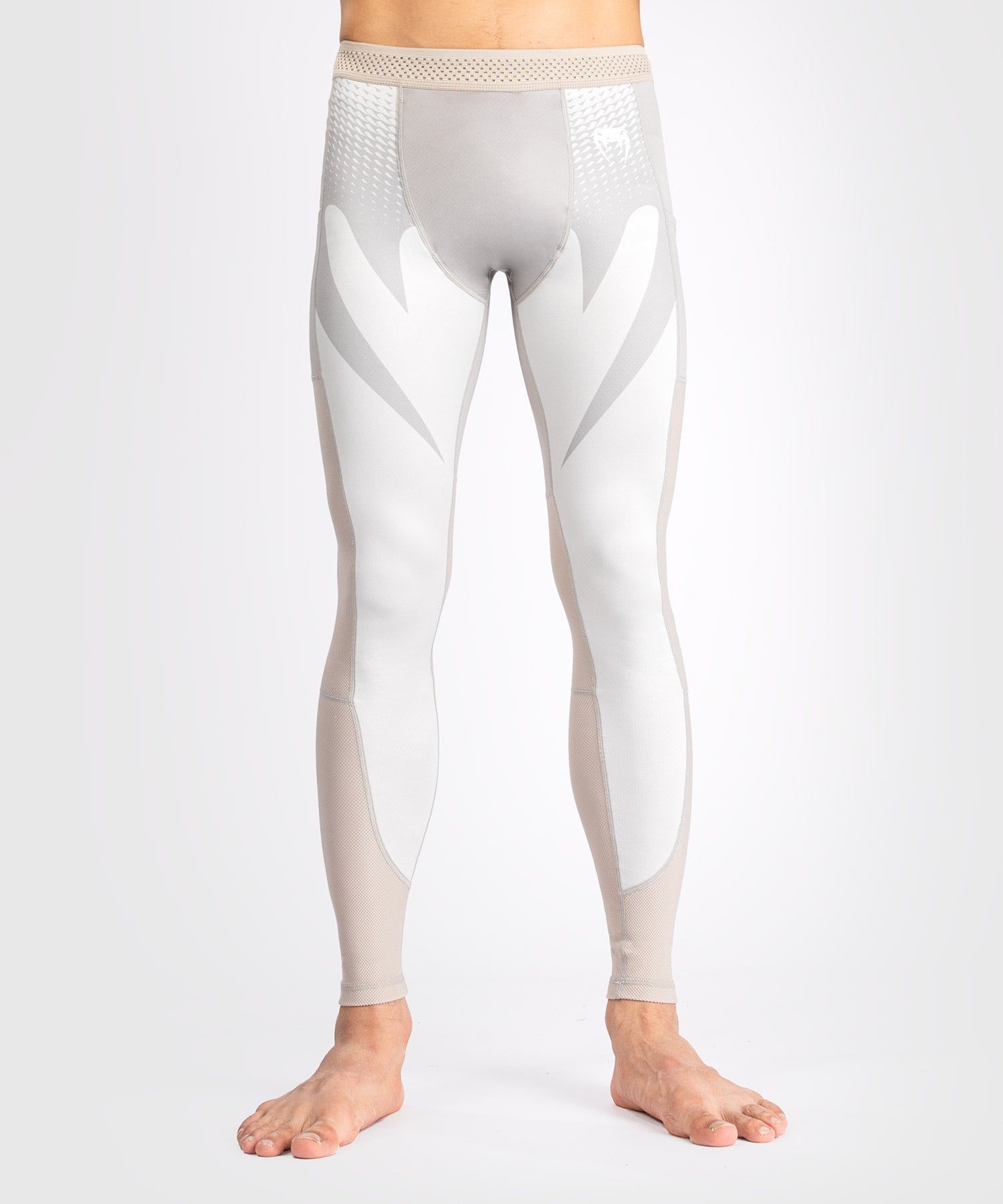 Venum Compression Pants Attack - Weiss/Grau