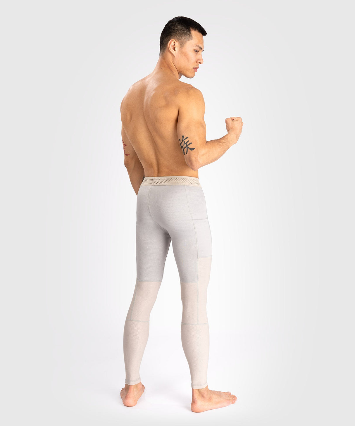 Venum Compression Pants Attack - Weiss/Grau