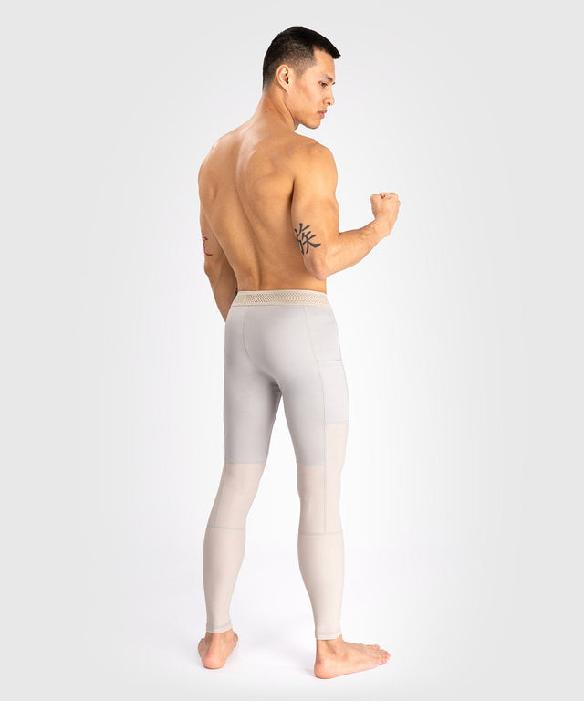 Venum Compression Pants Attack - Weiss/Grau