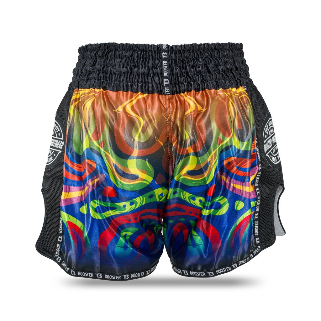 Booster Muay Thai Shorts Flow - Schwarz/Orange