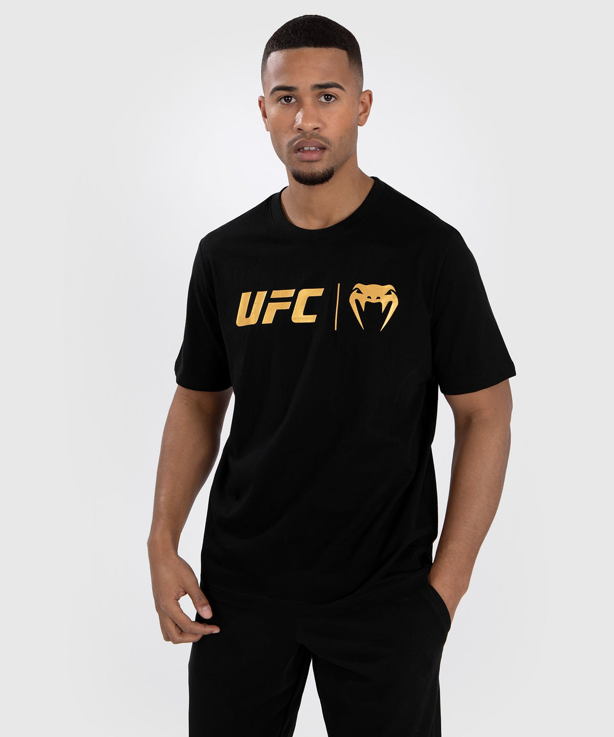 UFC Venum T-Shirt Classic – Schwarz/Gold