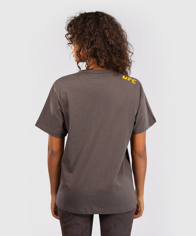 UFC Venum T-Shirt Damen Fusion Fight Week – Braun
