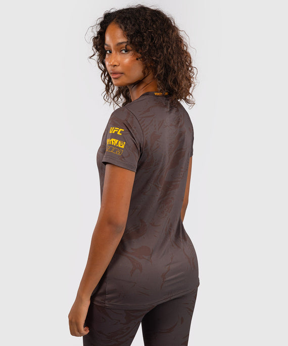 UFC Venum Dry-Tech T-Shirt Damen Fusion Fight Week – Braun
