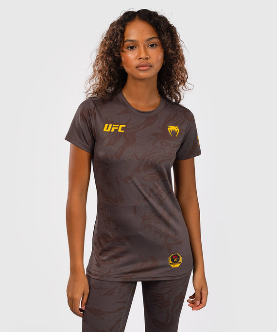 UFC Venum Dry-Tech T-Shirt Damen Fusion Fight Week – Braun