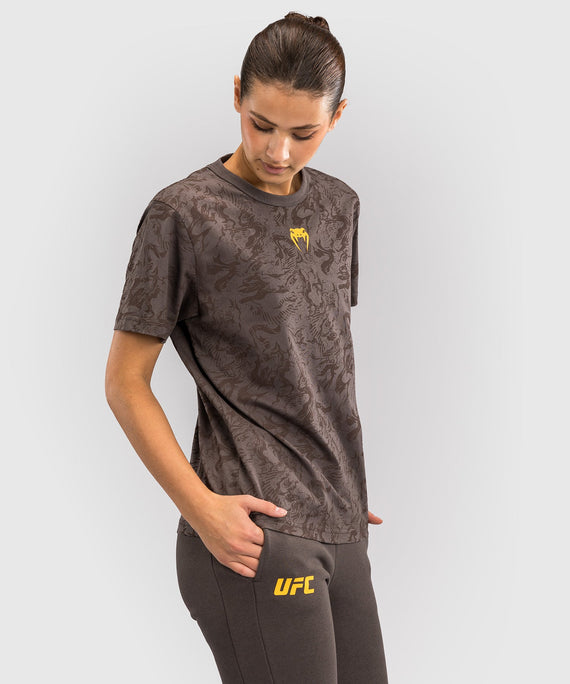 UFC Venum T-Shirt Damen Fusion Fight Week – Braun