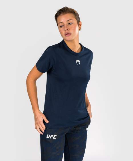 UFC Venum T-Shirt für Frauen Fusion Fight Week – Marineblau