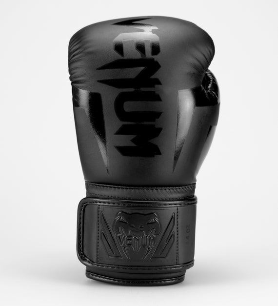 Venum Boxhandschuhe Elite - Schwarz/Schwarz - The Fight Company Deutschland