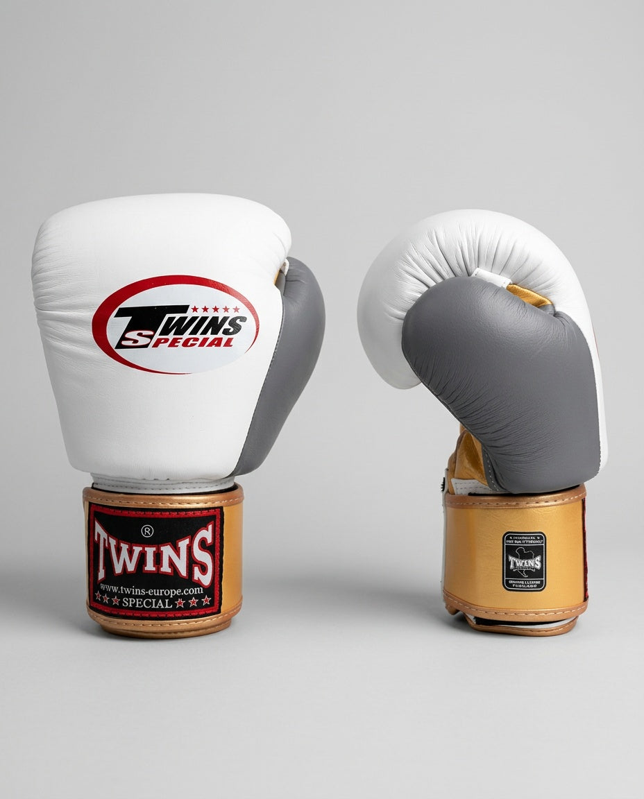 Twins Boxhandschuhe BGVL3 – Weiss/Gold/Grau