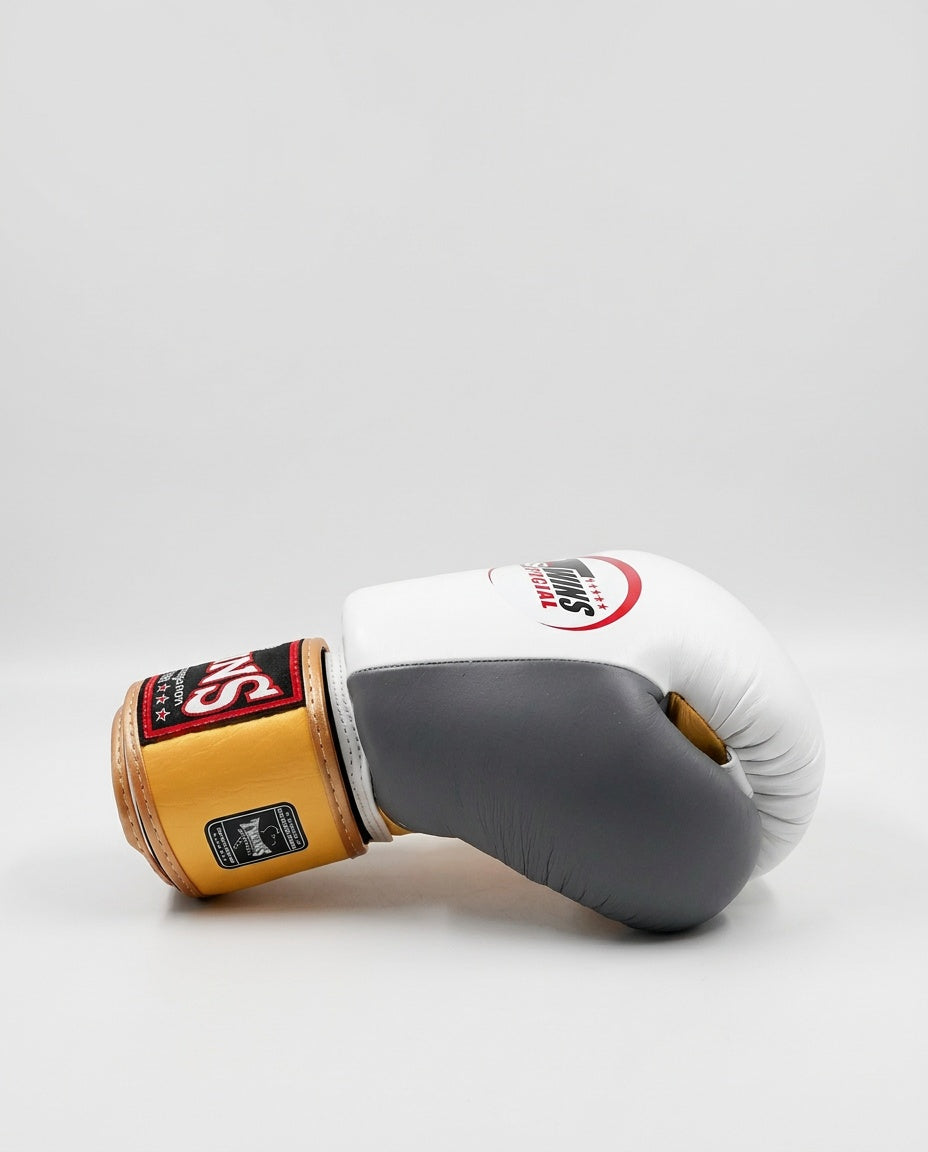 Twins Boxhandschuhe BGVL3 – Weiss/Gold/Grau