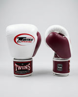 Twins Boxhandschuhe BGVL3 – Weiss/Bordeauxrot