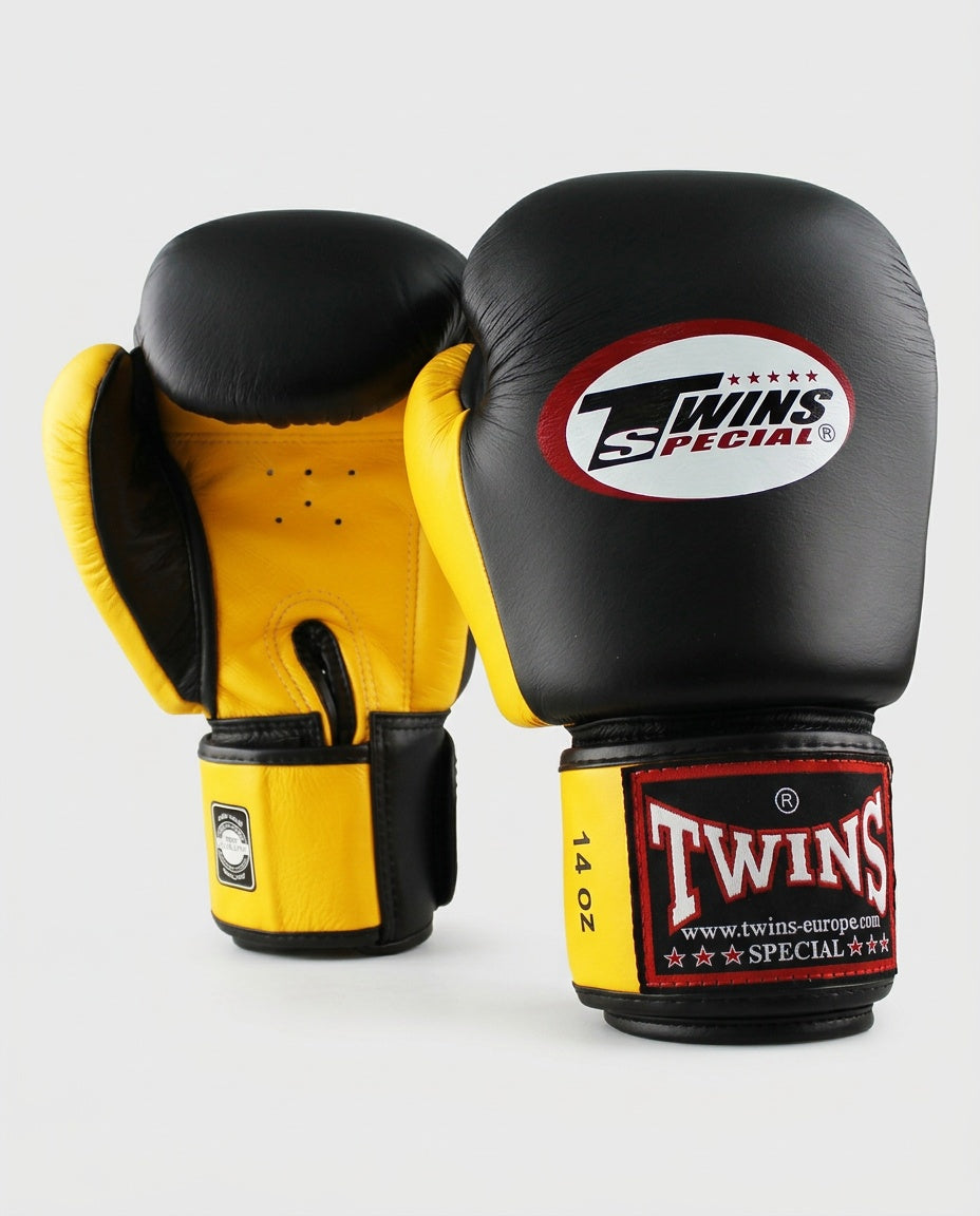 Twins Boxhandschuhe BGVL3 – Schwarz/Gelb