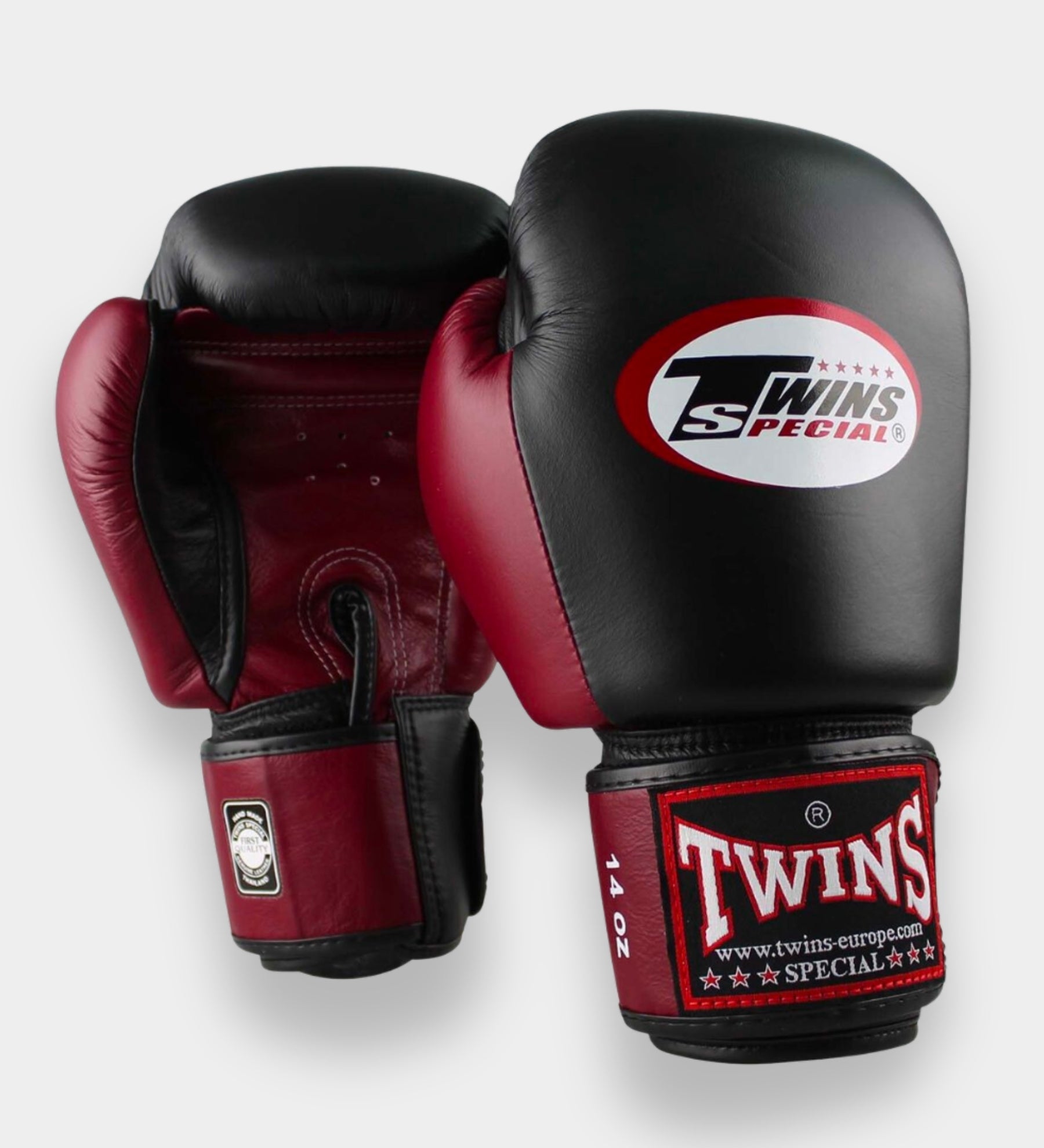 Twins Boxhandschuhe BGVL3 - Schwarz/Bordeauxrot