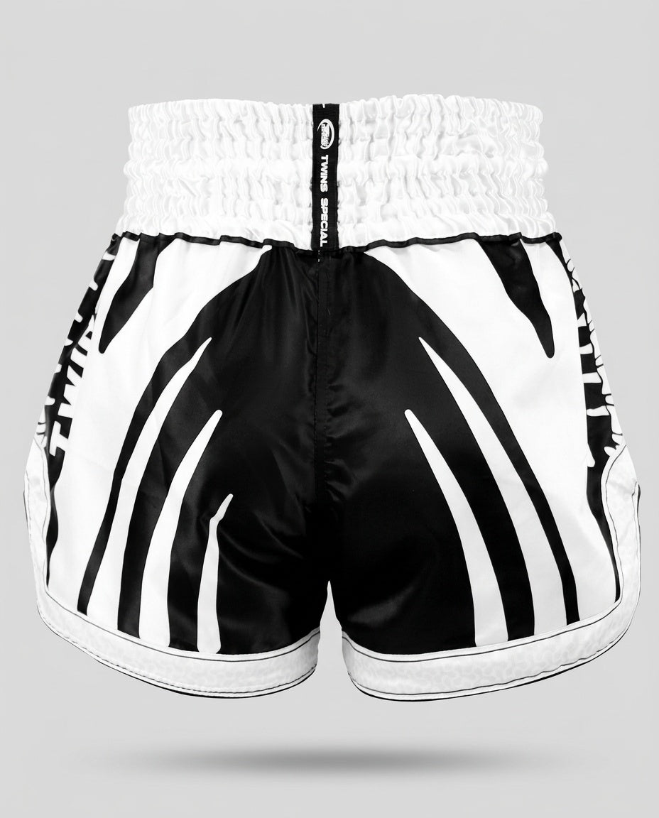 Twins Muay Thai Shorts TTBL Spine – Schwarz/Weiss