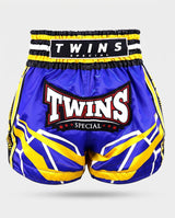 Twins Muay-Thai-Shorts TTBL Racing – Blau/Gelb