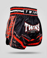 Twins Muay-Thai-Shorts TTBL Racing – Schwarz/Rot