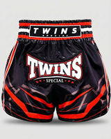 Twins Muay-Thai-Shorts TTBL Racing – Schwarz/Rot