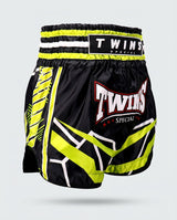 Twins Muay-Thai-Shorts TTBL Racing – Schwarz/Grün