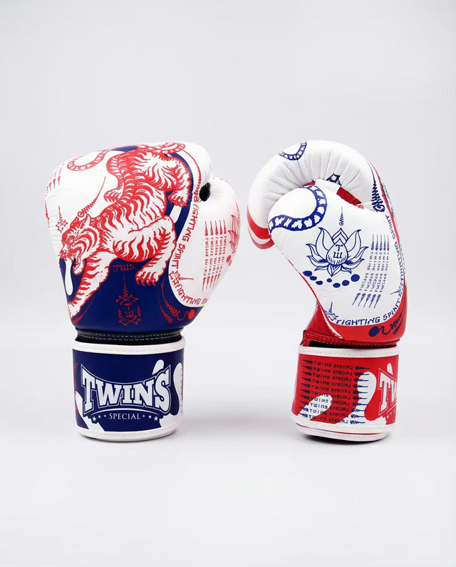 Twins Boxhandschuhe FBGVL4 Yant – Weiss/Blau/Rot