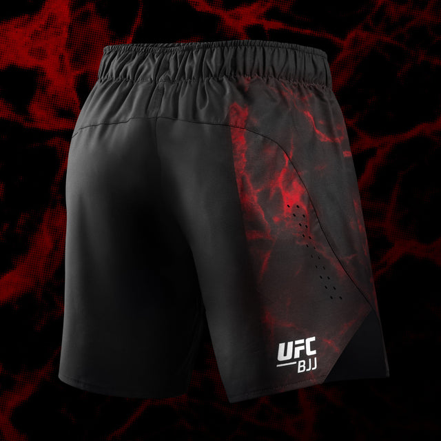 Hayabusa UFC BJJ Grappling-Shorts - Schwarz/Rot