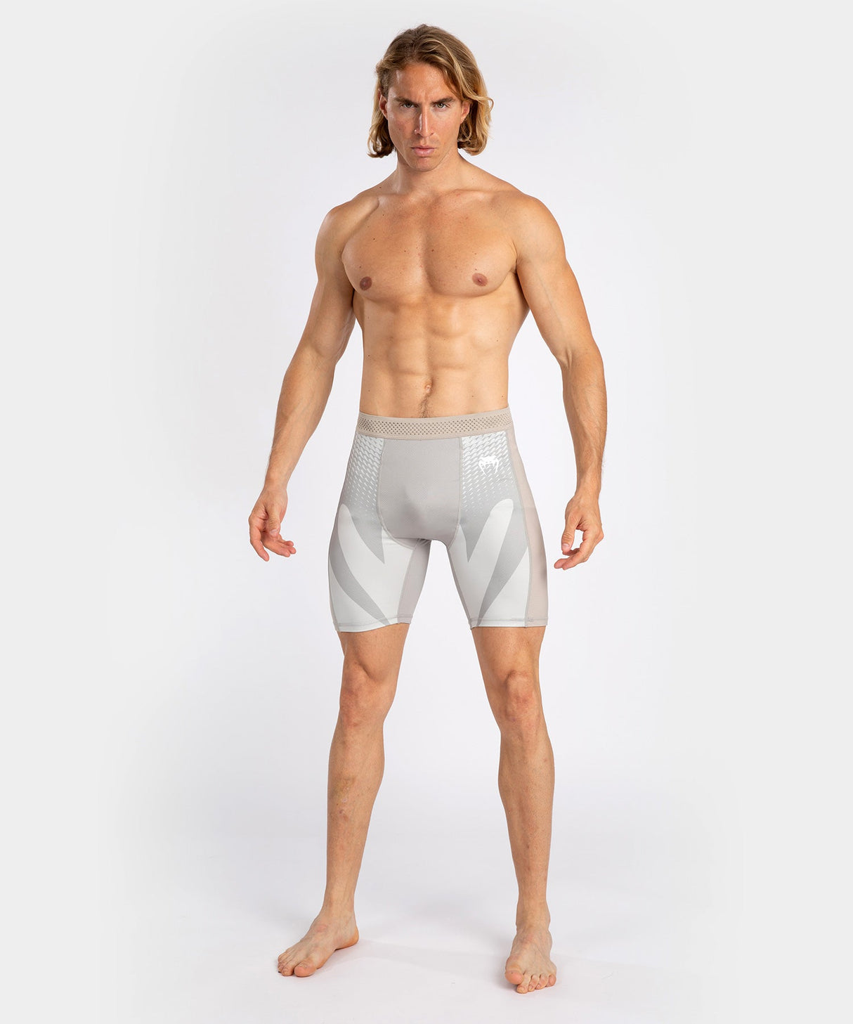 Venum Compression Shorts Attack - Weiss/Grau