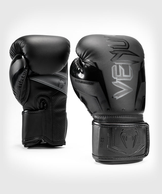 Venum Boxhandschuhe Elite Evo - Schwarz/Schwarz