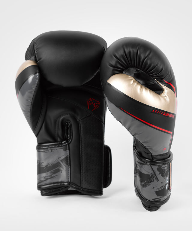 Venum Boxhandschuhe Elite Evo - Schwarz/Gold/Rot