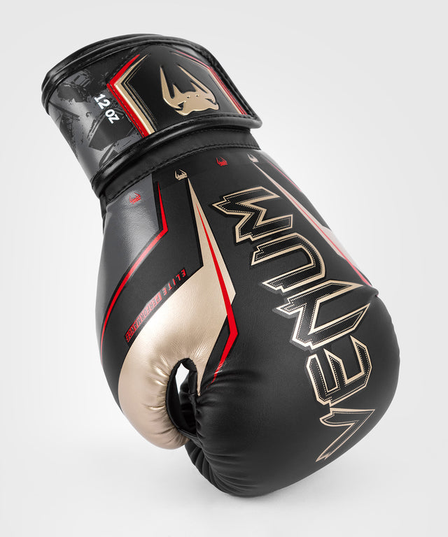 Venum Boxhandschuhe Elite Evo - Schwarz/Gold/Rot