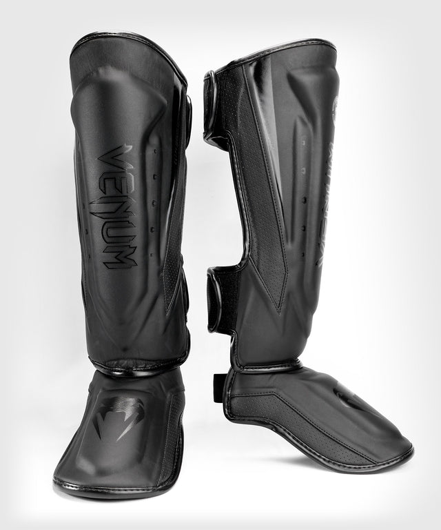 Venum Schienbeinschoner Elite Evo - Schwarz/Schwarz