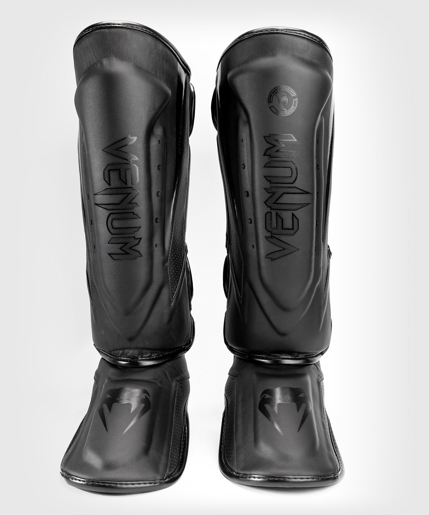 Venum Schienbeinschoner Elite Evo - Schwarz/Schwarz