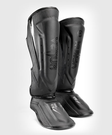 Venum Schienbeinschoner Elite Evo - Schwarz/Schwarz