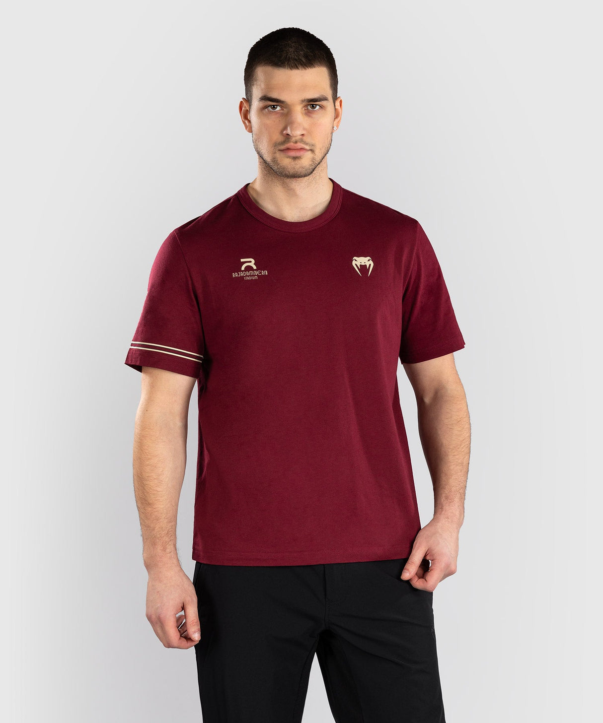 Venum x Rajadamnern T-Shirt – Bordeauxrot