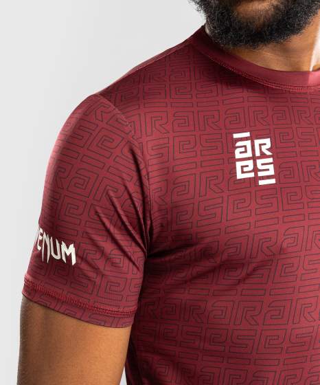 Venum x Ares Dry-Tech T-Shirt - Bordeauxrot