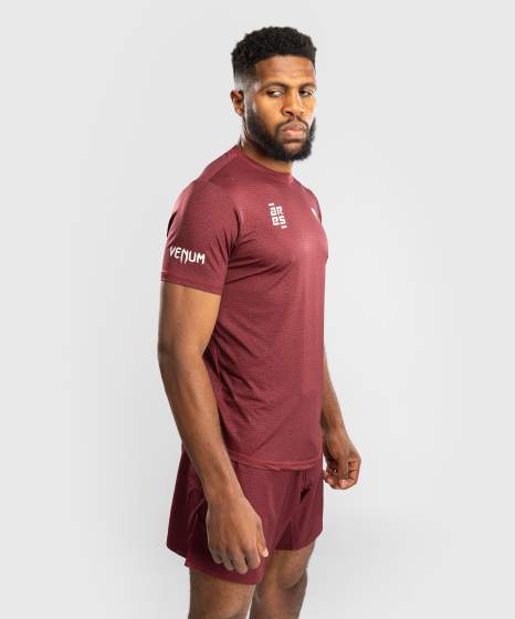 Venum x Ares Dry-Tech T-Shirt - Bordeauxrot