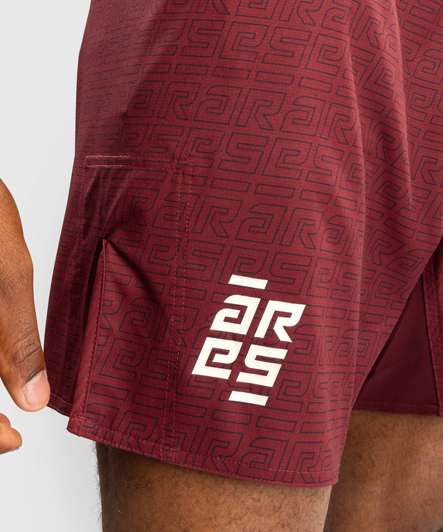 Venum x Ares MMA Shorts - Bordeauxrot