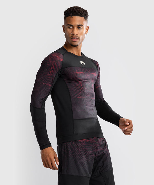 Venum Rashguard Langarm G-Fit Air - Schwarz/Rot