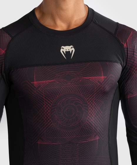 Venum Rashguard Langarm G-Fit Air - Schwarz/Rot