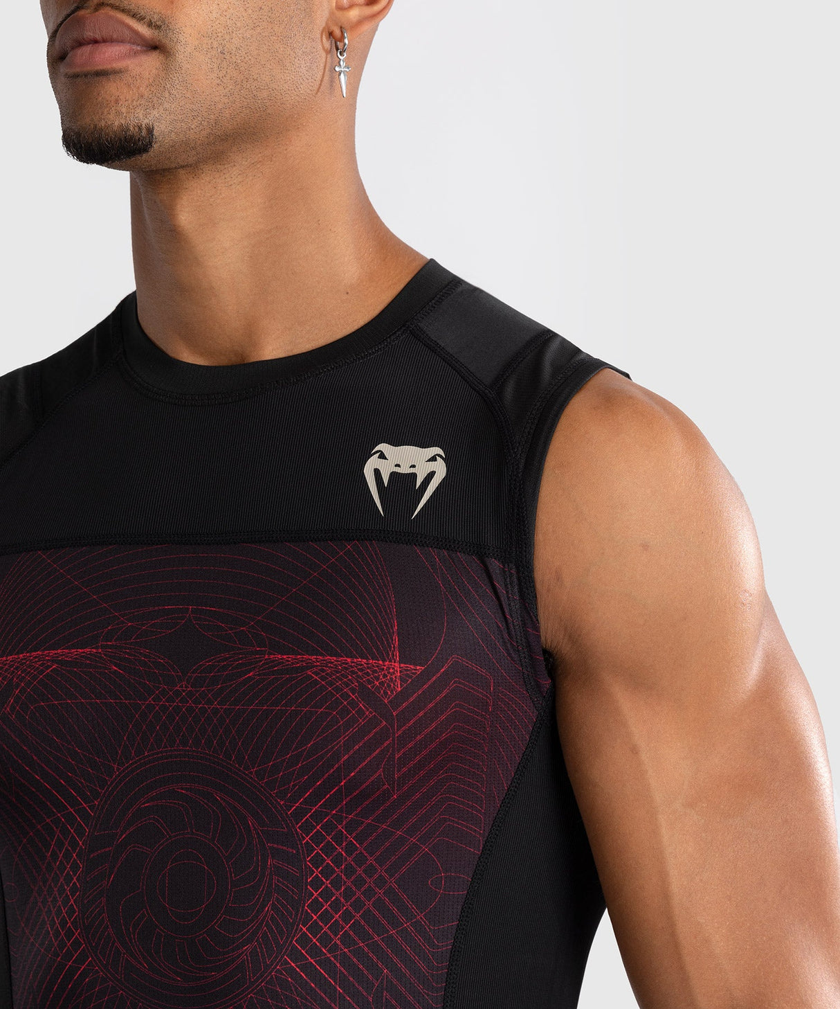 Venum Ärmelloses Rashguard G-Fit Air – Schwarz/Rot