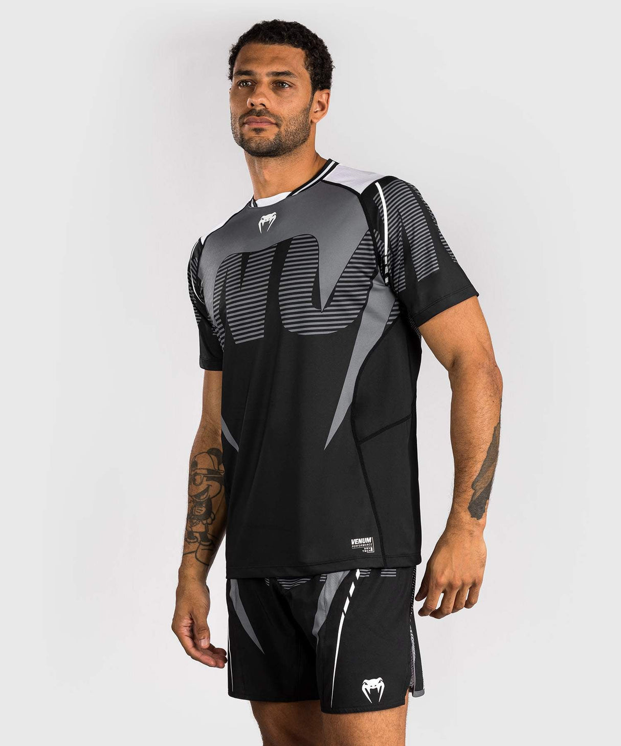 Venum Dry Tech T-Shirt Adrenaline – Schwarz/Silbergrau