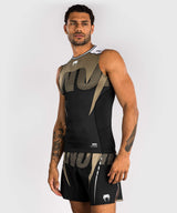 Venum Rashguard Ärmellos Adrenaline – Schwarz/Sand