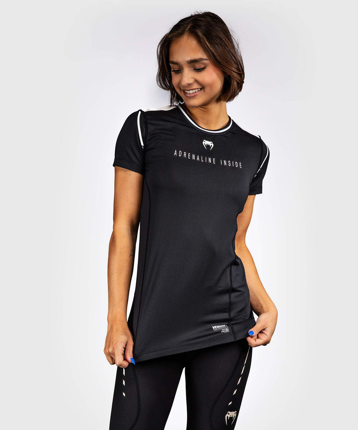 Venum Dry-Tech T-Shirt Adrenaline – Schwarz/Elfenbein