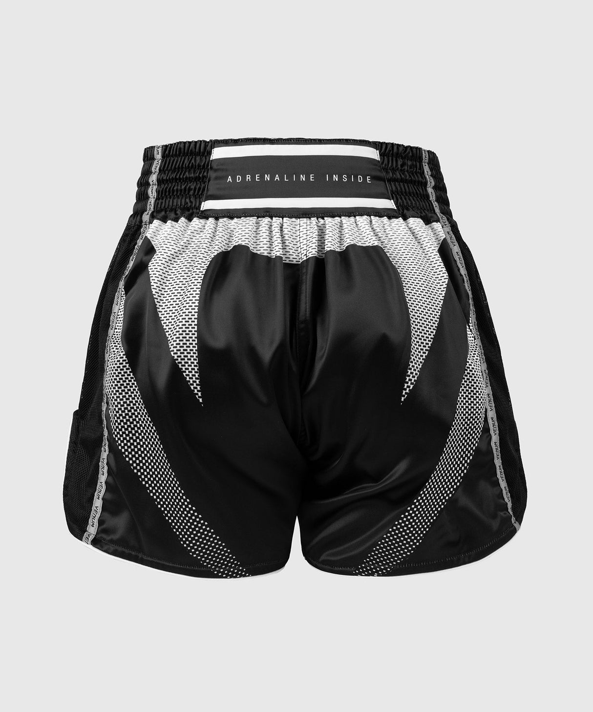 Venum Muay-Thai-Shorts Adrenaline – Schwarz/Silbergrau