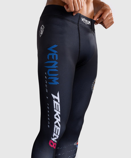 Venum x TEKKEN 8 Spats – Paul Phoenix – Schwarz/Blau