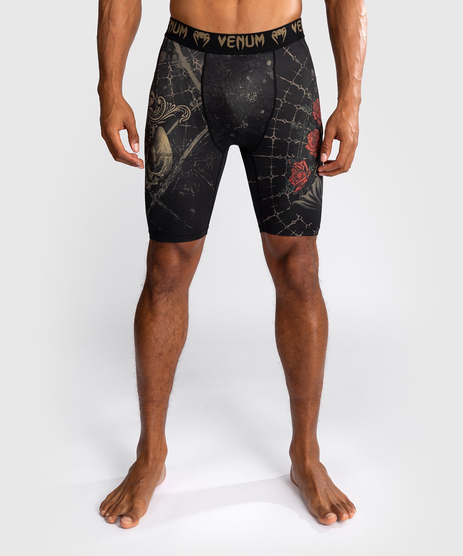 Venum Kompressionsshorts Santa Muerte 5.0 – Schwarz/Gold