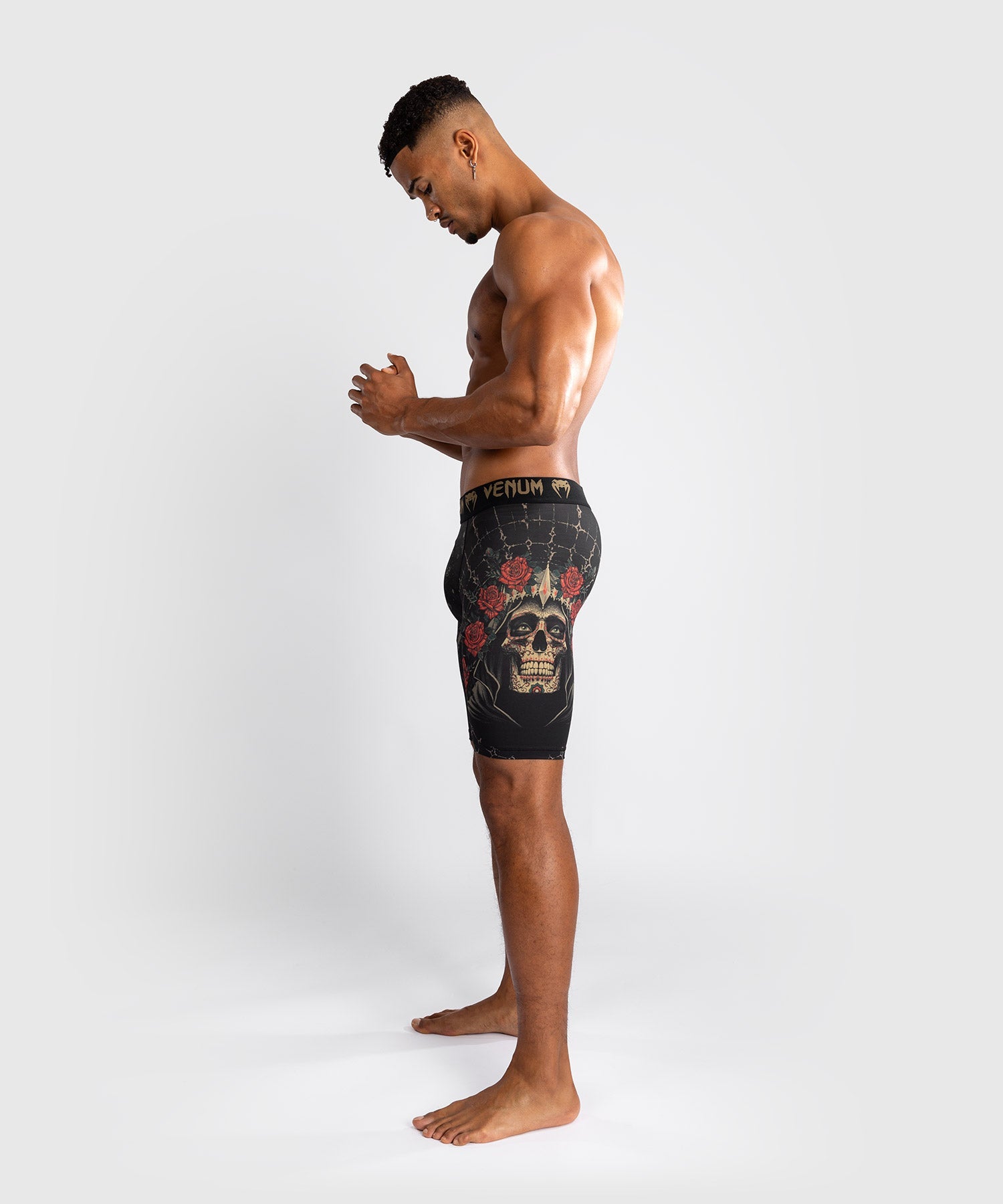 Venum Kompressionsshorts Santa Muerte 5.0 – Schwarz/Gold