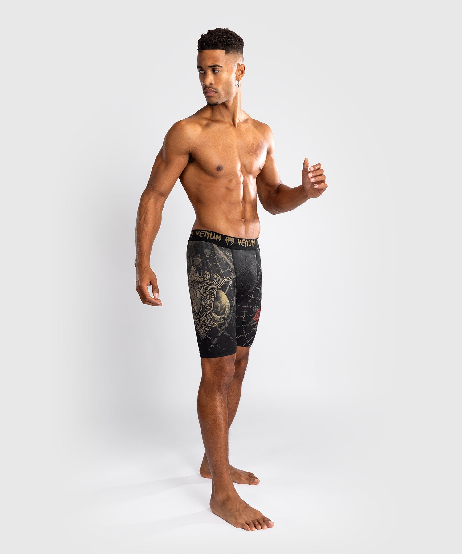 Venum Kompressionsshorts Santa Muerte 5.0 – Schwarz/Gold