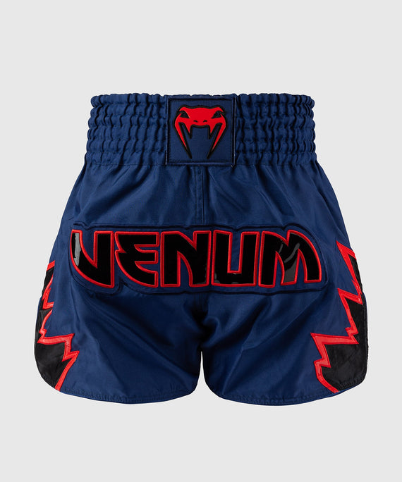 Venum Muay Thai Shorts Inferno - Dunkelblau/Rot/Schwarz
