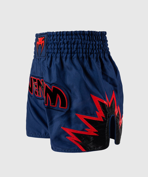 Venum Muay Thai Shorts Inferno - Dunkelblau/Rot/Schwarz