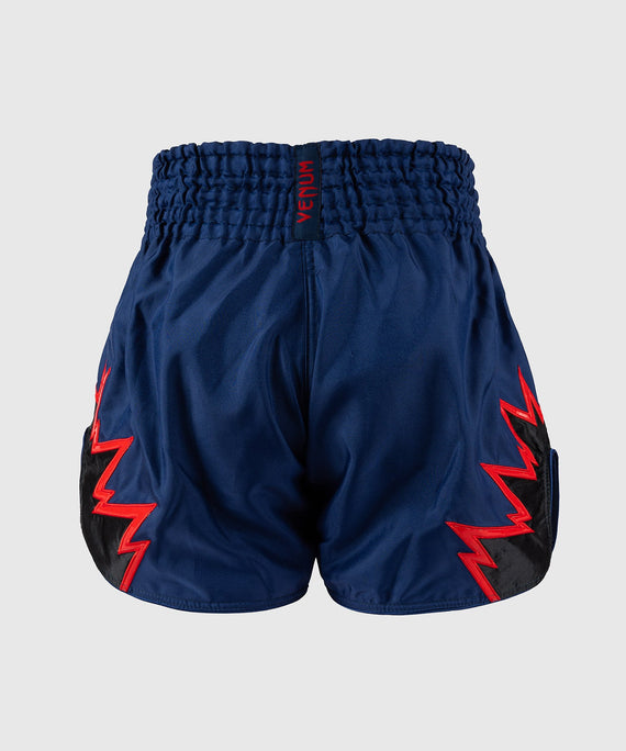 Venum Muay Thai Shorts Inferno - Dunkelblau/Rot/Schwarz